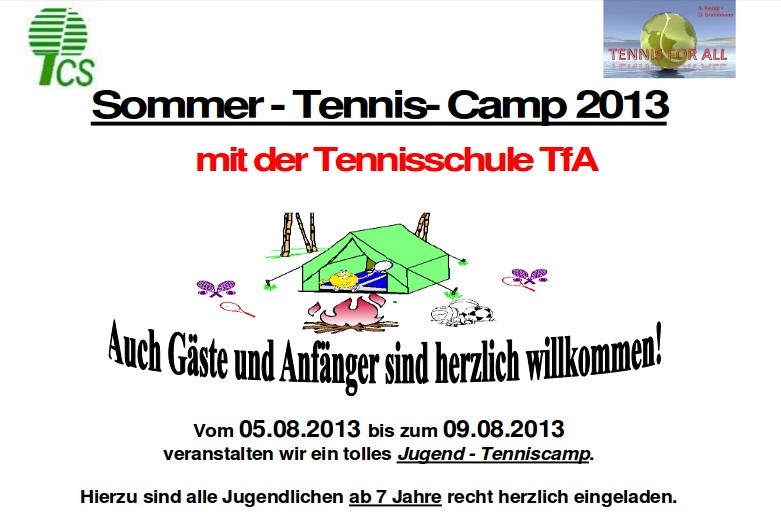 Sommertenniscamp 2013