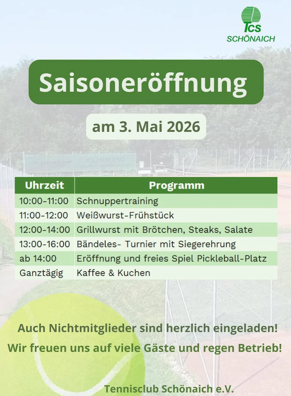 Saisoneroeffnung 2026